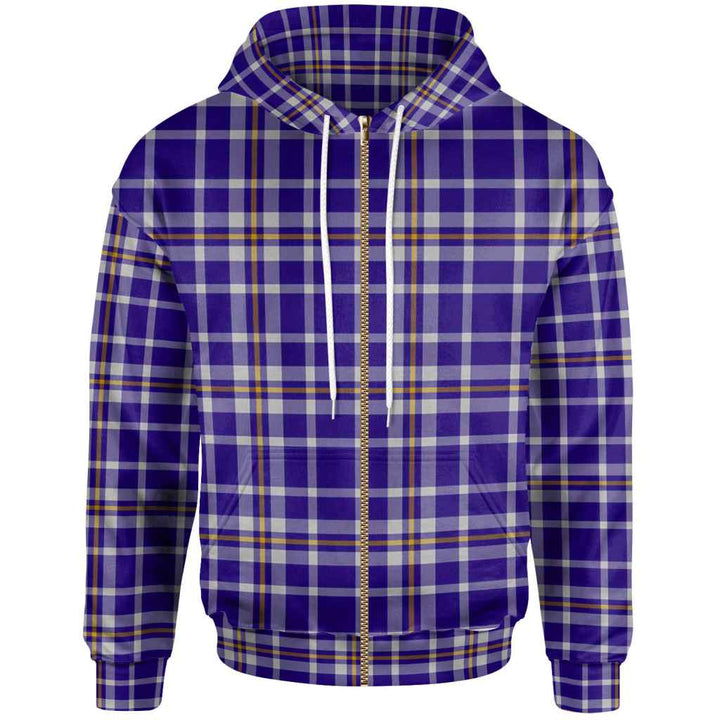 Scottish Ochterlony Clan Tartan Hoodie Zip Tartan Plaid