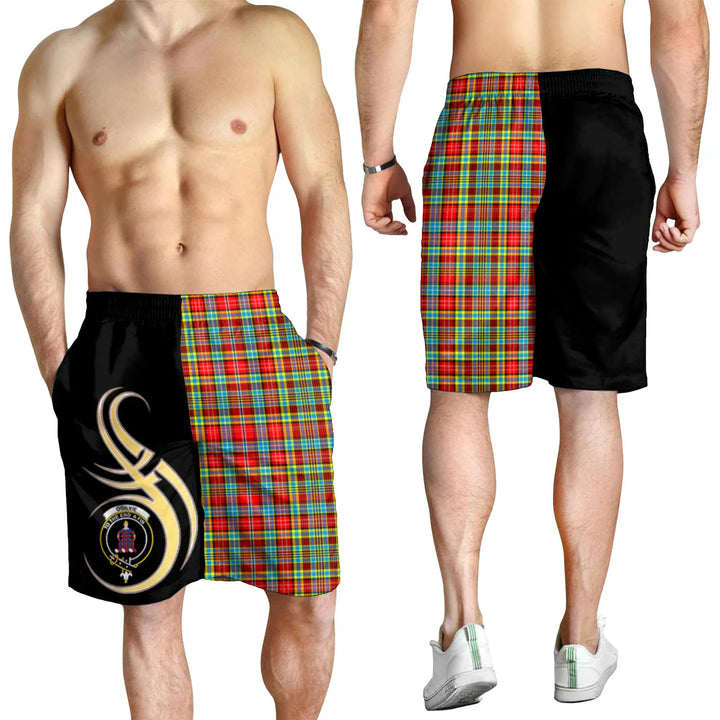 Scottish Ogilvie Clan Crest Tartan Believe in Me Men's Shorts