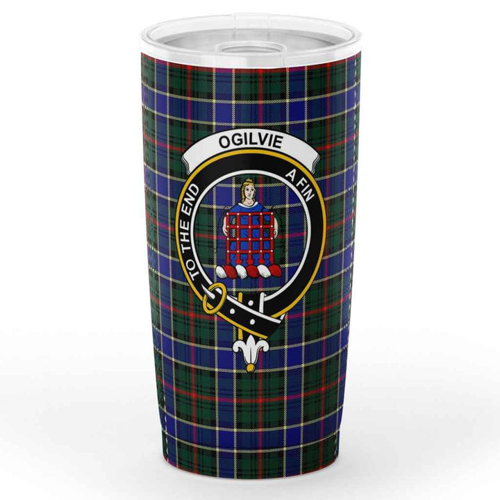 Scottish Ogilvie Clan Crest Tartan Insulated Tumbler Tartan Plaid 1