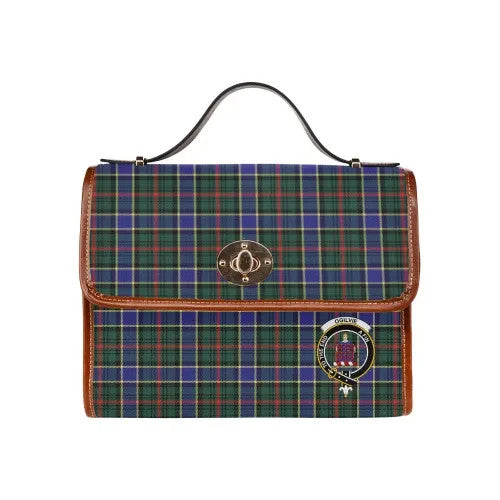 Scottish Ogilvie Clan Crest Tartan Waterproof Canvas Bag Tartan Plaid 1