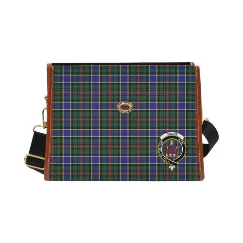 Scottish Ogilvie Clan Crest Tartan Waterproof Canvas Bag Tartan Plaid 2