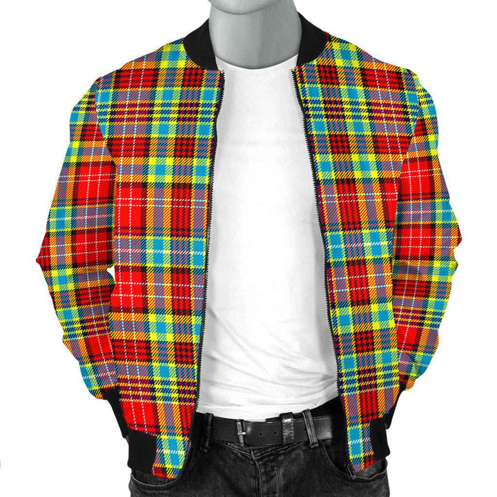 Scottish Ogilvie Clan Tartan Bomber Jacket Tartan Plaid 2