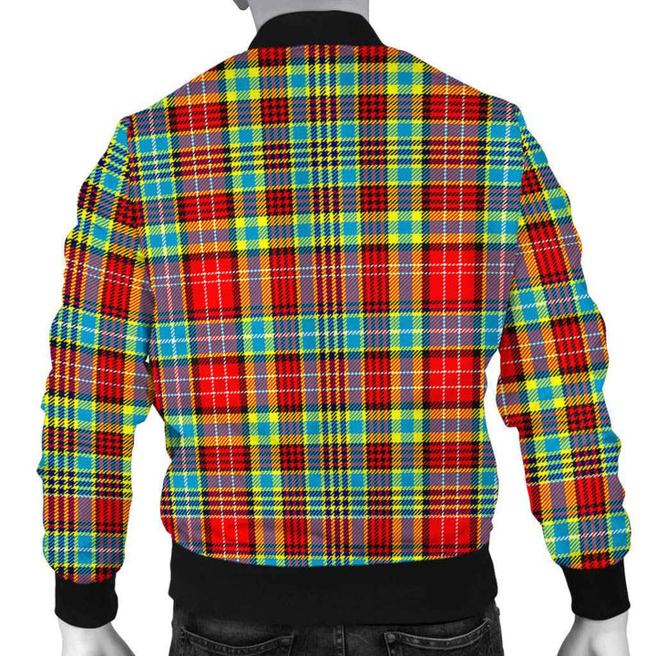Scottish Ogilvie Clan Tartan Bomber Jacket Tartan Plaid 3