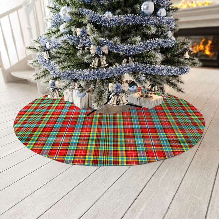 Scottish Ogilvie Clan Tartan Christmas Tree Skirt No Tassels 3 Tartan Plaid