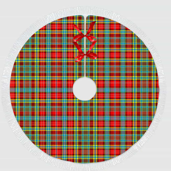 Scottish Ogilvie Clan Tartan Christmas Tree Skirt Tassels 1 Tartan Plaid