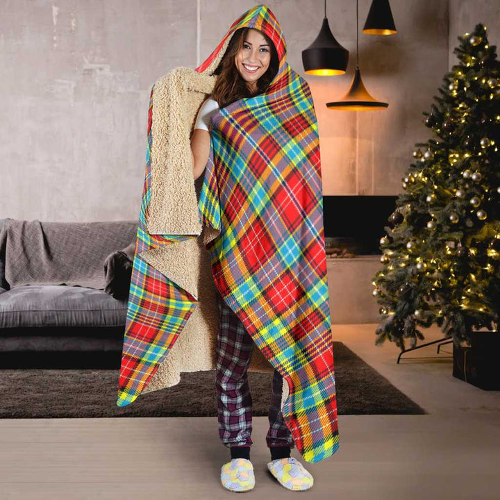 Scottish Ogilvie Clan Tartan Hooded Blanket Tartan Plaid 6