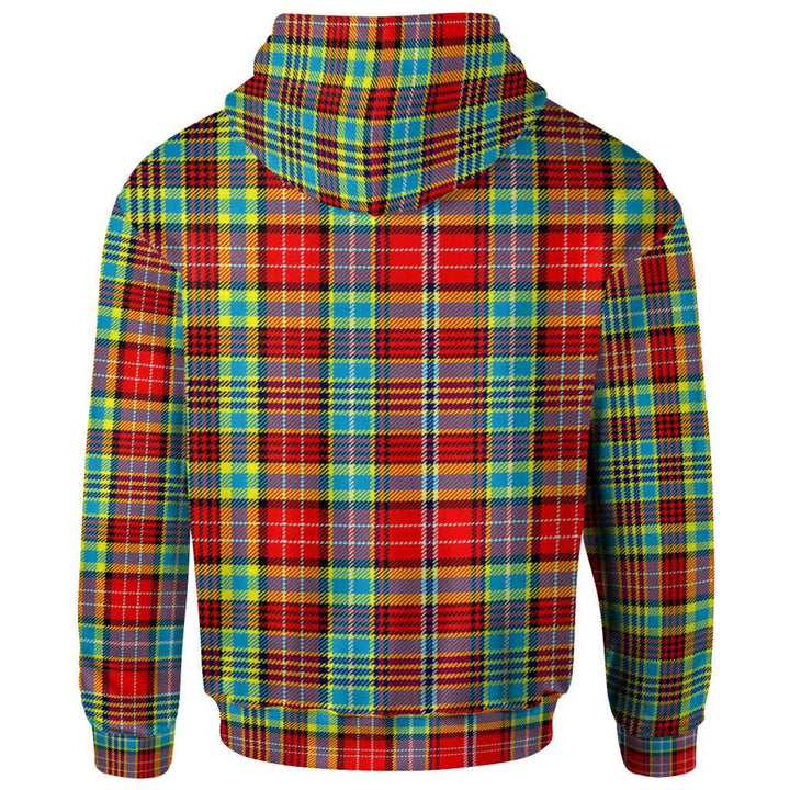 Scottish Ogilvie Clan Tartan Hoodie Back Side Tartan Plaid