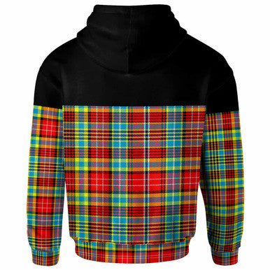 Scottish Ogilvie Clan Tartan Hoodie - Horizontal Style Back Side Tartan Plaid
