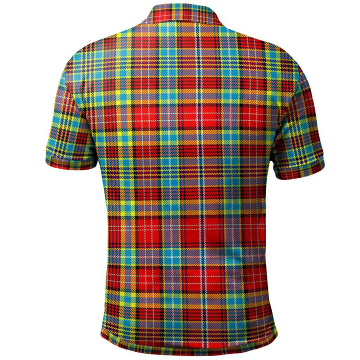 Scottish Ogilvie Clan Tartan Polo Shirt Back Side Tartan Plaid