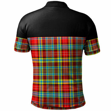 Scottish Ogilvie Clan Tartan Polo Shirt - Horizontal Style Back Side Tartan Plaid