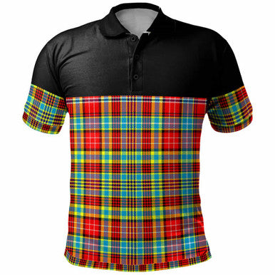 Scottish Ogilvie Clan Tartan Polo Shirt - Horizontal Style Front Side Tartan Plaid