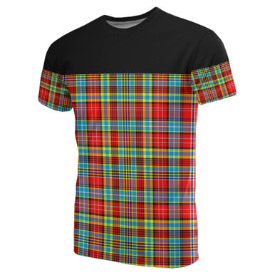 Scottish Ogilvie Clan Tartan T-Shirt Horizontal Style Front Side Tartan Plaid