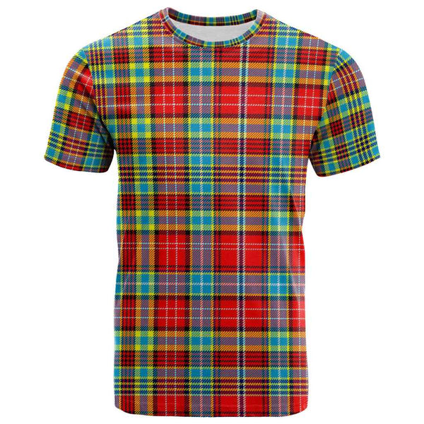 Scottish Ogilvie Clan Tartan T-Shirt Front Side Tartan Plaid