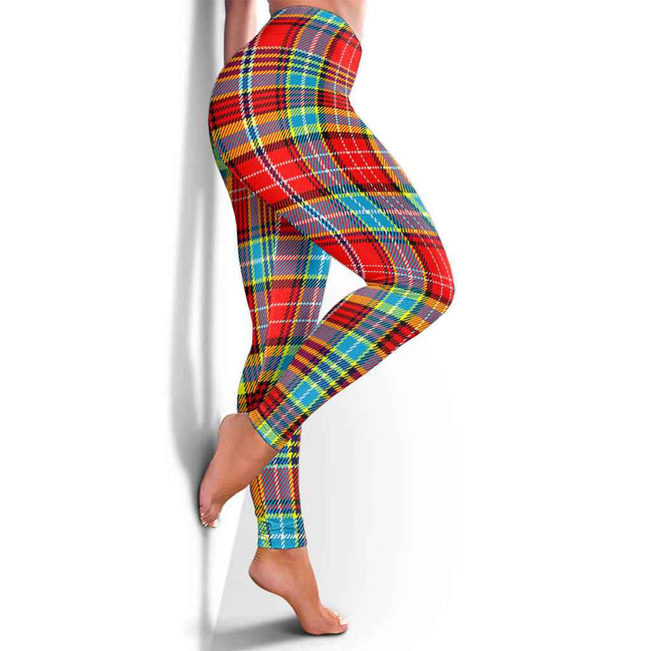 Scottish Ogilvie Clan Tartan Women Leggings Tartan Plaid 4