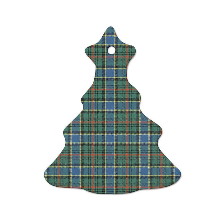 Scottish Ogilvie Hunting Ancient Clan Tartan Ceramic Ornament  Tree Shape Tartan Plaid