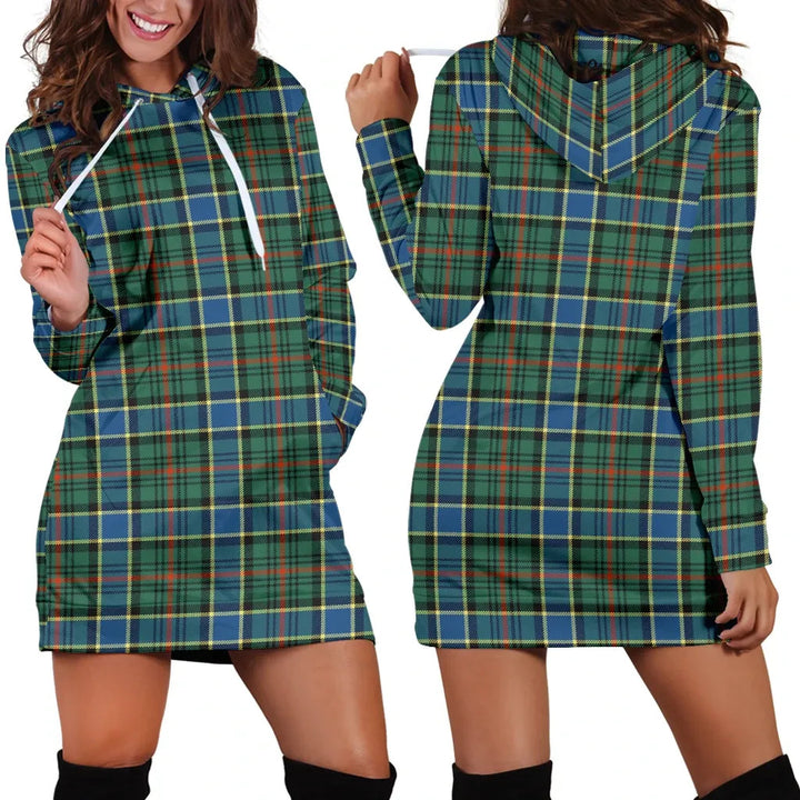 Scottish Ogilvie Hunting Ancient Clan Tartan Hoodie Dress