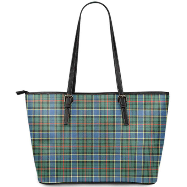 Scottish Ogilvie Hunting Ancient Clan Tartan Leather Tote Tartan Plaid