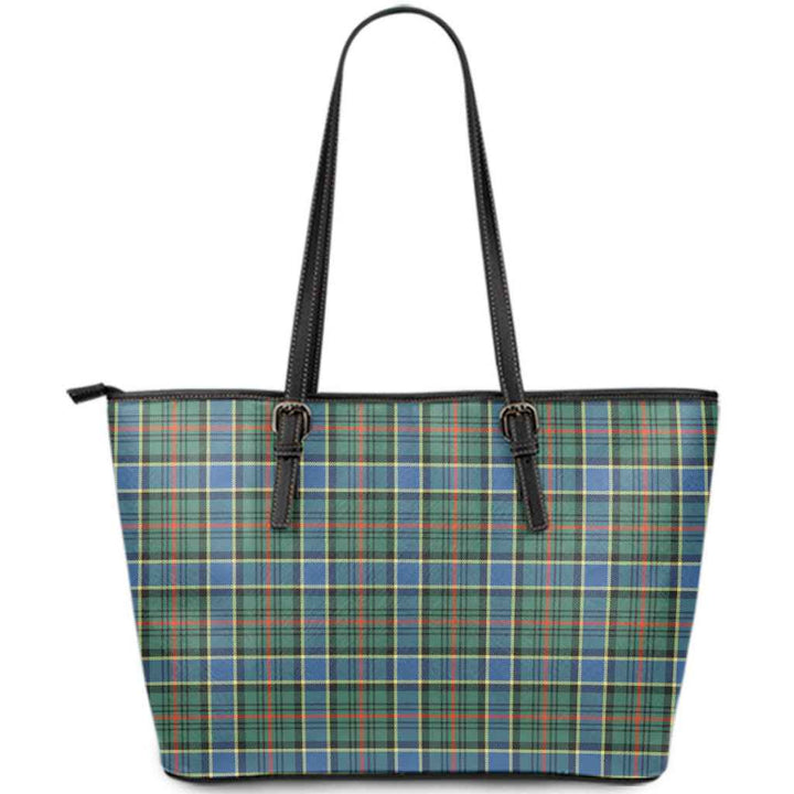 Scottish Ogilvie Hunting Ancient Clan Tartan Leather Tote Tartan Plaid