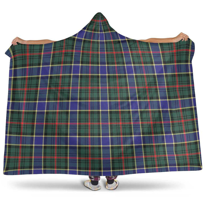 Scottish Ogilvie Hunting Modern Clan Tartan Hooded Blanket Tartan Plaid 1