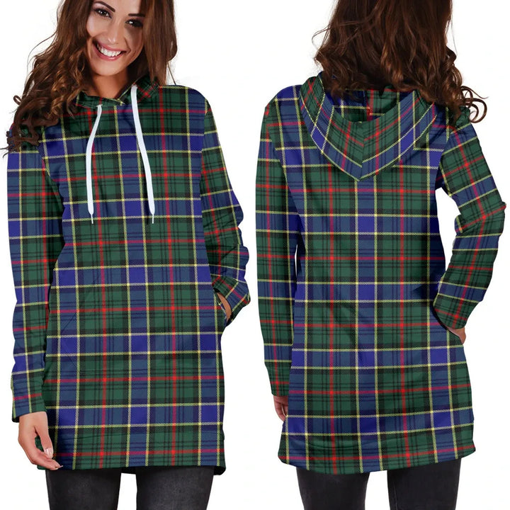 Scottish Ogilvie Hunting Modern Clan Tartan Hoodie Dress