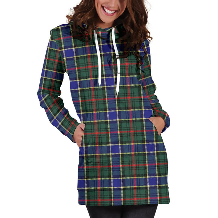 Scottish Ogilvie Hunting Modern Clan Tartan Hoodie Dress