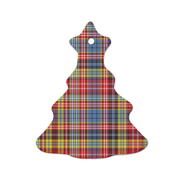 Scottish Ogilvie of Airlie Ancient Clan Tartan Ceramic Ornament  Tree Shape Tartan Plaid