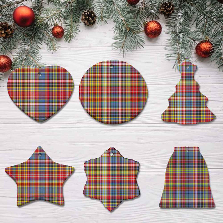 Scottish Ogilvie of Airlie Ancient Clan Tartan Ceramic Ornament All Tartan Plaid