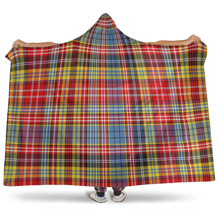 Scottish Ogilvie of Airlie Ancient Clan Tartan Hooded Blanket Tartan Plaid 1