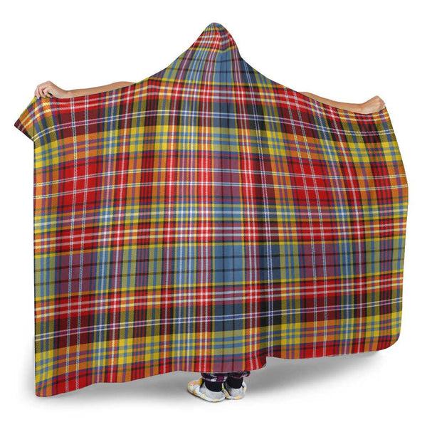 Scottish Ogilvie of Airlie Ancient Clan Tartan Hooded Blanket Tartan Plaid 2