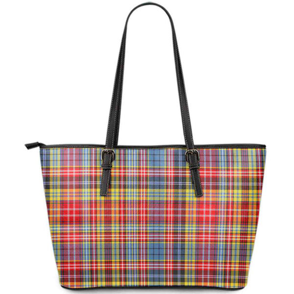 Scottish Ogilvie of Airlie Ancient Clan Tartan Leather Tote Tartan Plaid