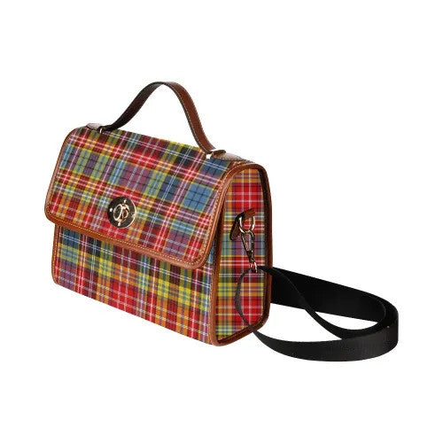 Scottish Ogilvie of Airlie Ancient Clan Tartan Waterproof Canvas Bag Tartan Plaid 4