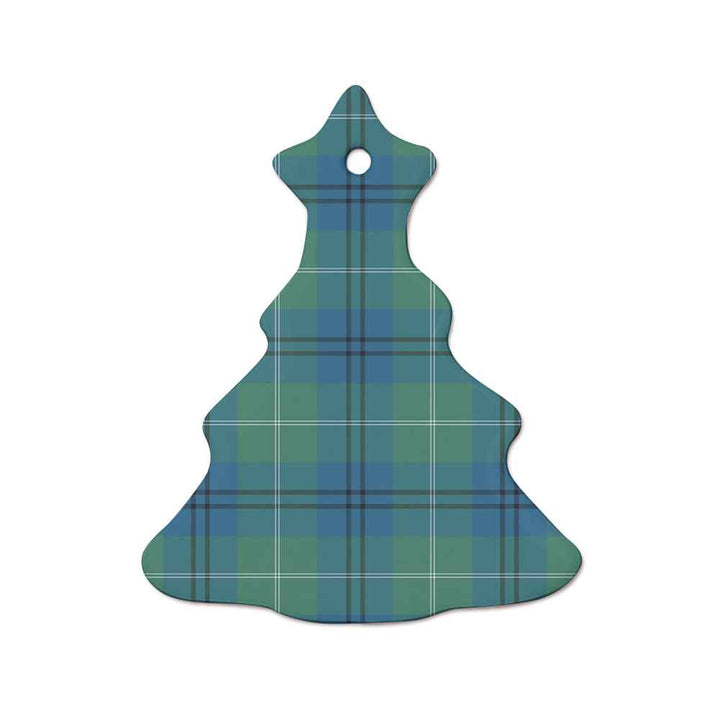 Scottish Oliphant Ancient Clan Tartan Ceramic Ornament  Tree Shape Tartan Plaid