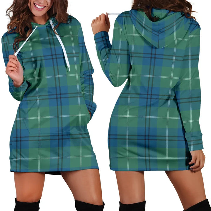 Scottish Oliphant Ancient Clan Tartan Hoodie Dress
