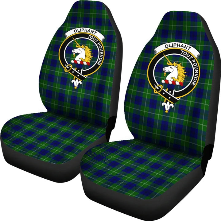 Scottish Oliphant Clan Crest Tartan Car Seat Covers 1