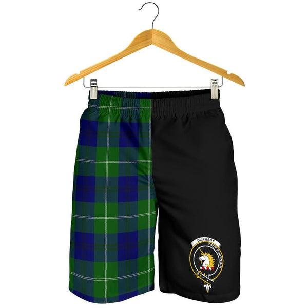 Scottish Oliphant Clan Crest Tartan Half of Me Men's Shorts