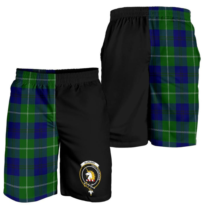Scottish Oliphant Clan Crest Tartan Half of Me Men's Shorts