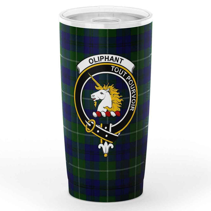 Scottish Oliphant Clan Crest Tartan Insulated Tumbler Tartan Plaid 1