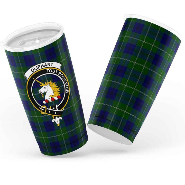 Scottish Oliphant Clan Crest Tartan Insulated Tumbler Tartan Plaid 3