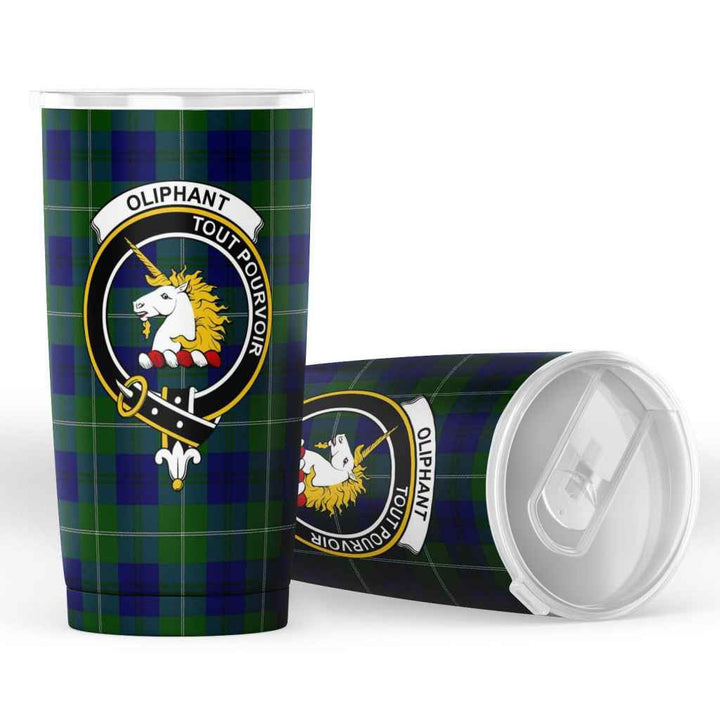 Scottish Oliphant Clan Crest Tartan Insulated Tumbler Tartan Plaid 4