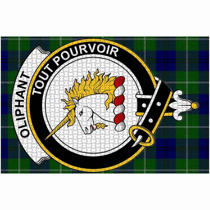 Scottish Oliphant Clan Crest Tartan Jigsaw Puzzle 2