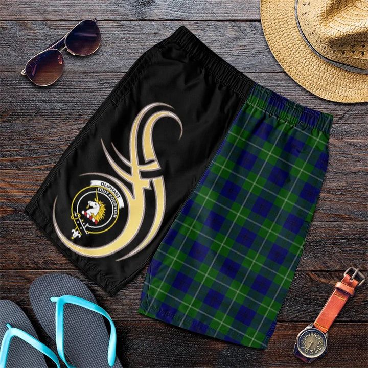 Scottish Oliphant Modern Clan Crest Tartan Believe in Me Men's Shorts