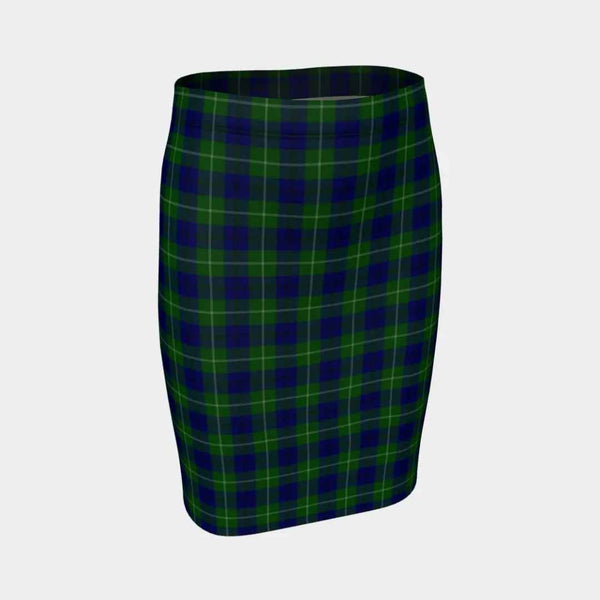Scottish Oliphant Modern Clan Tartan Fitted Skirt Tartan Plaid 1