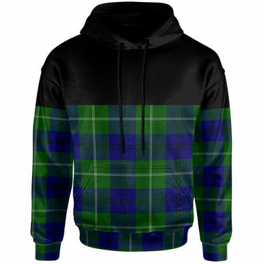 Scottish Oliphant Modern Clan Tartan Hoodie - Horizontal Style Front Side Tartan Plaid