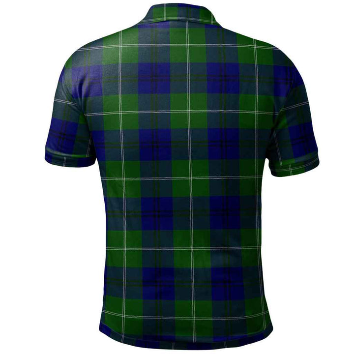 Scottish Oliphant Modern Clan Tartan Polo Shirt Back Side Tartan Plaid