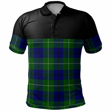 Scottish Oliphant Modern Clan Tartan Polo Shirt - Horizontal Style Front Side Tartan Plaid
