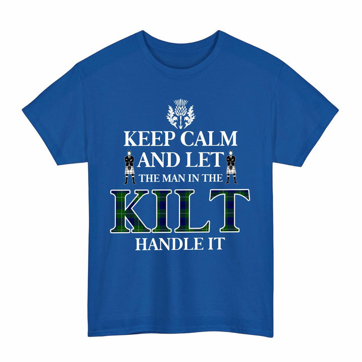 Scottish Oliphant Modern Clan Tartan T-Shirt - Keep Calm Tartan Plaid Royal Color