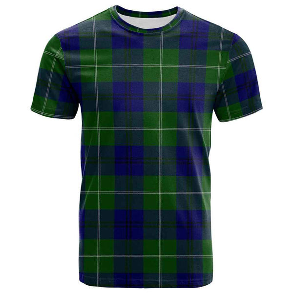 Scottish Oliphant Modern Clan Tartan T-Shirt Front Side Tartan Plaid