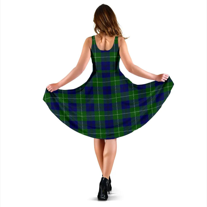 Scottish Oliphant Modern Clan Tartan Women Midi Dress