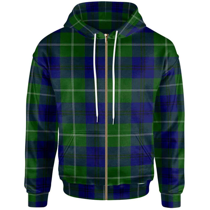 Scottish Oliphant Modern Clan Tartan Hoodie Zip Tartan Plaid