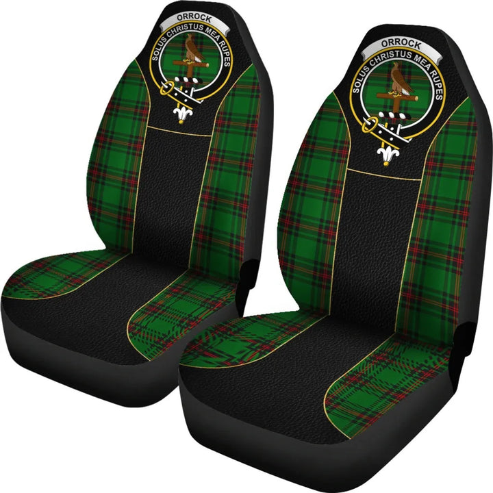 Scottish Orrock Clan Crest Tartan Car Seat Covers - Special Style 2